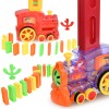 (3Kits) Kids Domino Train Car Set Sound Light Automatic Laying Domino Brick Colorful Dominoes Blocks Free shipping