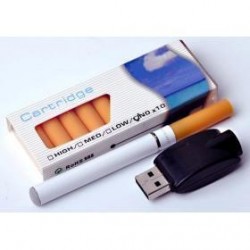 E-Cigarette Starter Kit Quit Smoking Electronic Cigarette (White)