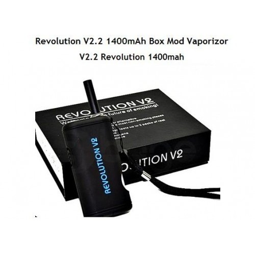 cheap Revolution V2.2 1400mAh Box Mod Vaporizor 1 set only 45.8 USD FREE SHIPPING