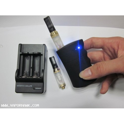 V6 with VARIABLE VOLTAGE box mod electronic cigarette - 3.7V to 6V by red-orange-blue LED light