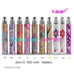 Cheap Embossed Colorful eGo Q 900mAh Battery 10PC x 10.5 USD GIFT 1pc usb charger free shipping