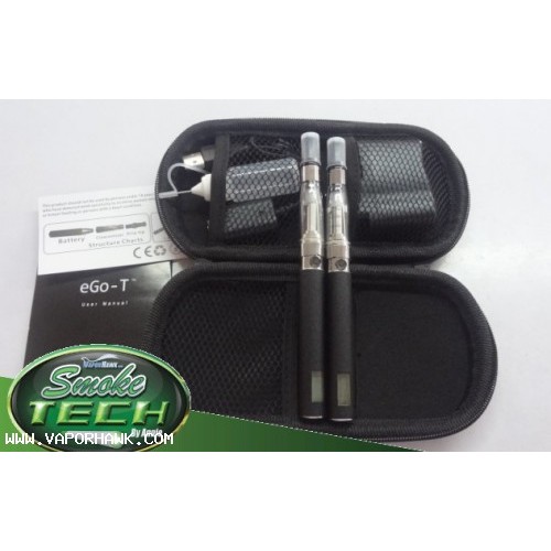 Promotion EGO-T4 CE4 clearomizer LCD 1100mah battery-electronic cigarette starter kit with eGo Portable leather case x1set 36USD Free Shipping