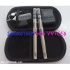 Promotion 3.2-3.7-4.2V varies voltage EGO-VV CE6 changable replacement coil clearomizer-LED 650mah battery-electronic cigarette starter kit with eGo Portable leather case x1set 42USD Free Shipping