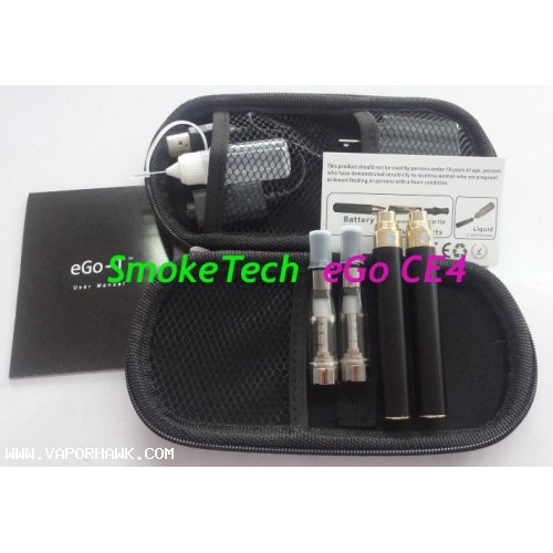 Promotion EGO CE4 clearomizer 650mah electronic cigarette -eGo Portable Leather Case starter kit 1setx 30.2USD Free Shipping