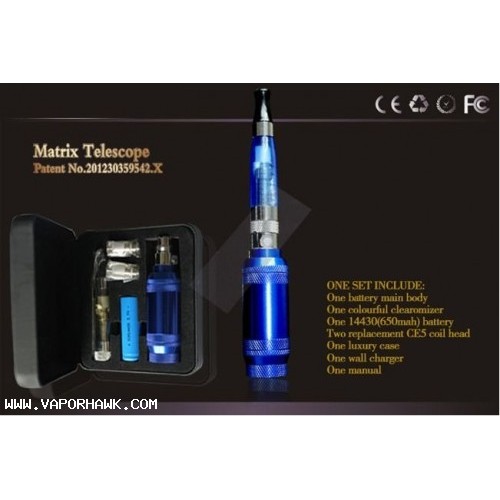 Promotion Newest Matrix telescope system LED 3.4-3.7-4.0v variable voltage 1000mah electronic cigarette 1kit x 37usd free shipping