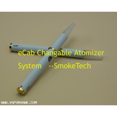 Newest 330mAh eCab Electronic Cigarette with Changable Atomizer Head system 10kit x 31 USD Free Shipping