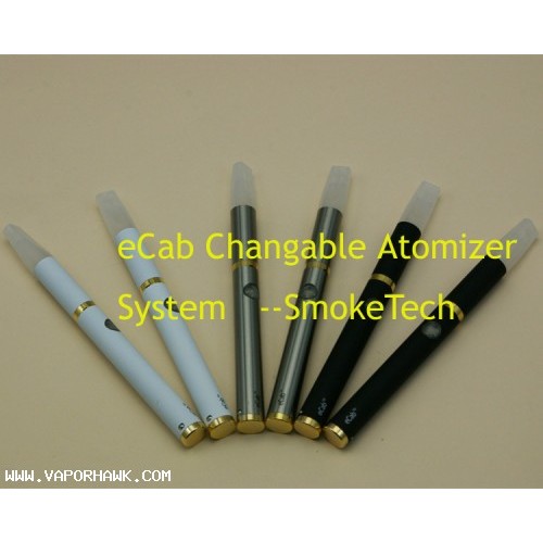Newest 330mAh eCab Electronic Cigarette with Changable Atomizer Head system 10kit x 31 USD Free Shipping