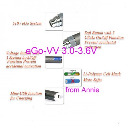 Newest 650mAh eGo VV USB passthrough Varies Voltage 3.0-6.0V Kit With CE4 V2 Clear Atomizer 1kit x 34.5USD Free shipping