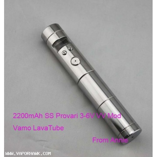2013 NEWEST Variable Voltage 3-6V 2200mAh Stainless Steel Provari VV Mod Vamo LavaTube E Cigarette with CE4 Atomizer 1 Kit Free Shipping