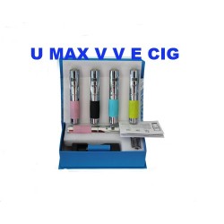 NEW Variable voltage 3-6V 2200mAh Stainless Steel V V Mod UMAX LavaTube E Cigarette with Vivi Nova Atomizer Kit set x 54.6 USD Free Shipping
