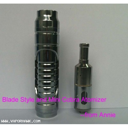 2013 Cheapest 2200mAh Blade e cigarette-Mini Cobra atomizer start kit Free Shipping