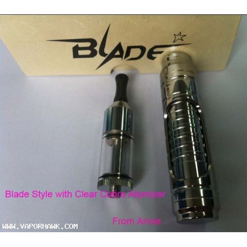 2013 Cheapest 2200mAh Blade e cigarette-Clear Cobra atomizer start kit Free Shipping