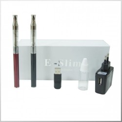 2014  Cheap Automatic E slim electronic cigarette with clearomizer starter kit 5SET X USD35.5 Free Shipping