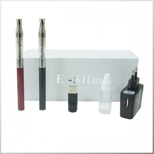 2014  Cheap Automatic E slim electronic cigarette with clearomizer starter kit 1SET X USD37.5 Free Shipping