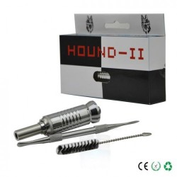 New atomizer in 2014 dry herb wax DIY stainless Hound V2 atomier 5SET X 15.2USD for 510 eGo battery Free shipping