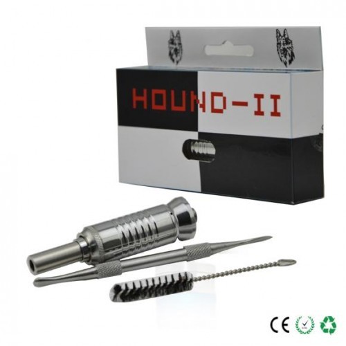New atomizer in 2014 dry herb wax DIY stainless Hound V2 atomier 2SET X 16.4USD for 510 eGo battery Free shipping