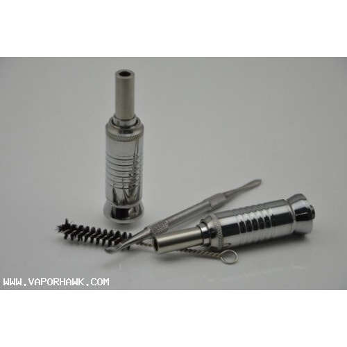 2014 DIY Dry herb wax stainless Hound atomizer V2 2set x 16.2 USD for 510 eGo threading battery Free Shipping