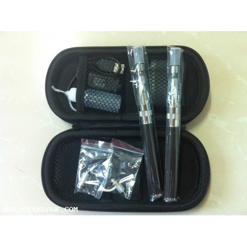 Cheapest 1100mAh Automatic eGo battery CE4+ Rebuildable atomizer electronic cigarette starter kit with eGo Portable leather case x1set 33.5USD Free Shipping