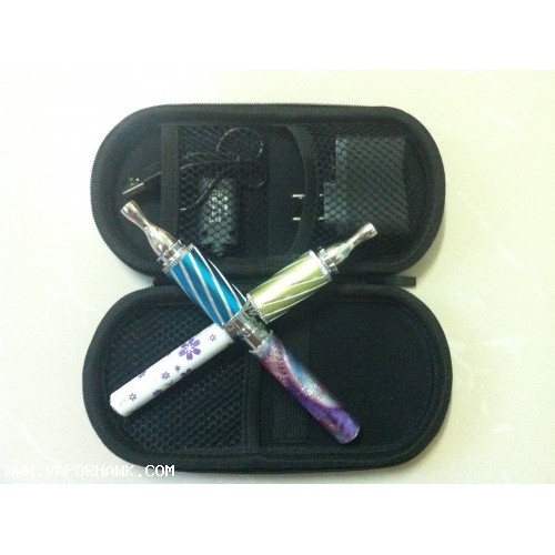 Cheapest Beautiful 900mAh eGo Q battery and Colorful Rebuildable Spirulina Vivi Nova atomizer electronic cigarette starter kit with eGo Portable leather case x1set 34.5USD Free Shipping