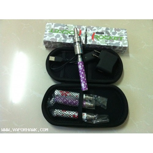 Bottom Price for Promotion Beautiful 900mAh eGo Q battery 4pcs and 5ml Rebuildable Rocket Kayfun Atomizer 2sets electronic cigarette starter kit with eGo Portable leather case 1set x 64.8USD Free Shipping