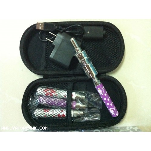 Bottom Price for Promotion Beautiful 900mAh eGo Q battery 4pcs and 5ml Rebuildable Rocket Kayfun Atomizer 2sets electronic cigarette starter kit with eGo Portable leather case 1set x 64.8USD Free Shipping
