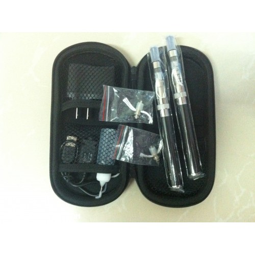 Cheapest 1100mAh Automatic eGo battery CE4+ Rebuildable atomizer electronic cigarette starter kit with eGo Portable leather case x1set 33.5USD Free Shipping