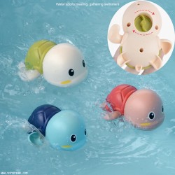 (10pcs)Cute Cartoon Toddler Bath Toys Wind-Up Turtle Bathroom Baby Clockwork Animal Toy